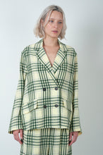 Load image into Gallery viewer, JACKET IN CHECK LINEN VISCOSE
