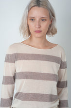Load image into Gallery viewer, STRIPED COTTON LIGHT SWEATER
