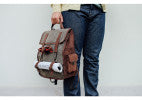 Load image into Gallery viewer, BACKPACK LEATHER/CANVAS
