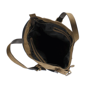 Nubuck/Goat Leather Handle Bag